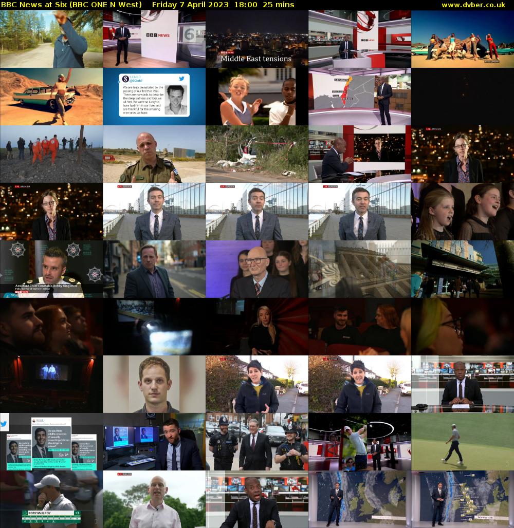 BBC News at Six (BBC ONE N West) Friday 7 April 2023 18:00 - 18:25