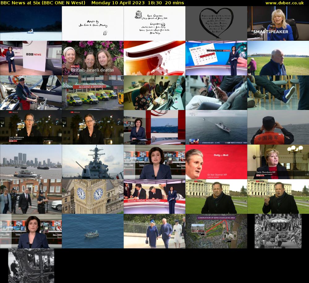 BBC News at Six (BBC ONE N West) Monday 10 April 2023 18:30 - 18:50