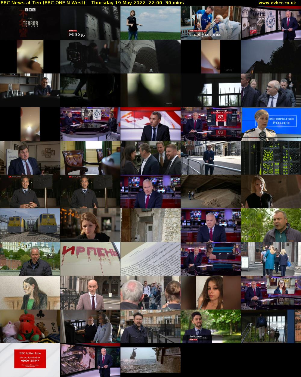 BBC News at Ten (BBC ONE N West) Thursday 19 May 2022 22:00 - 22:30