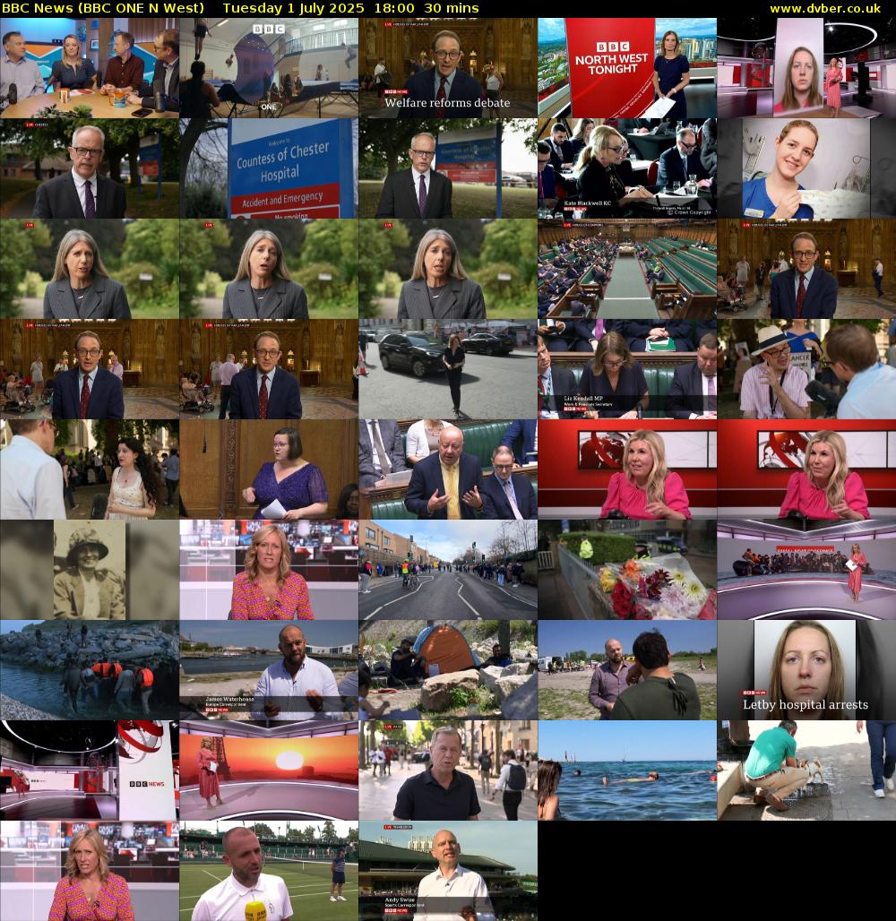 BBC News (BBC ONE N West) Tuesday 1 July 2025 18:00 - 18:30