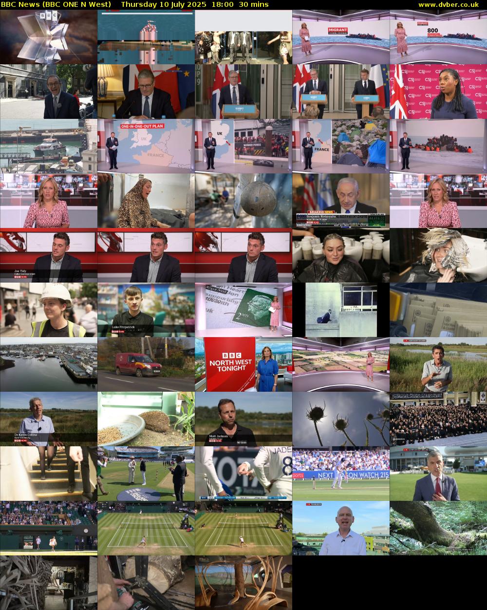 BBC News (BBC ONE N West) Thursday 10 July 2025 18:00 - 18:30