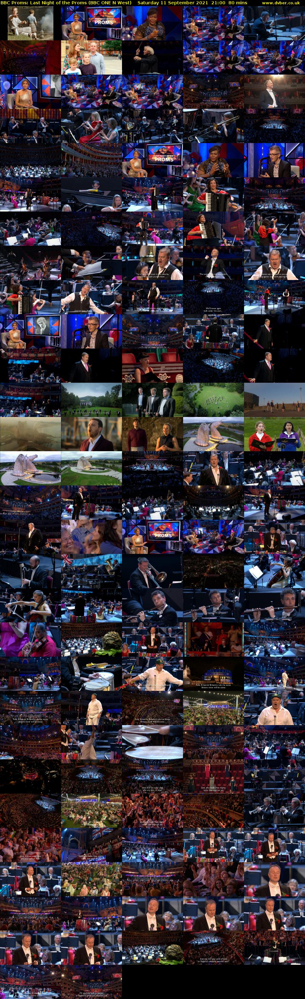 BBC Proms: Last Night of the Proms (BBC ONE N West) Saturday 11 September 2021 21:00 - 22:20