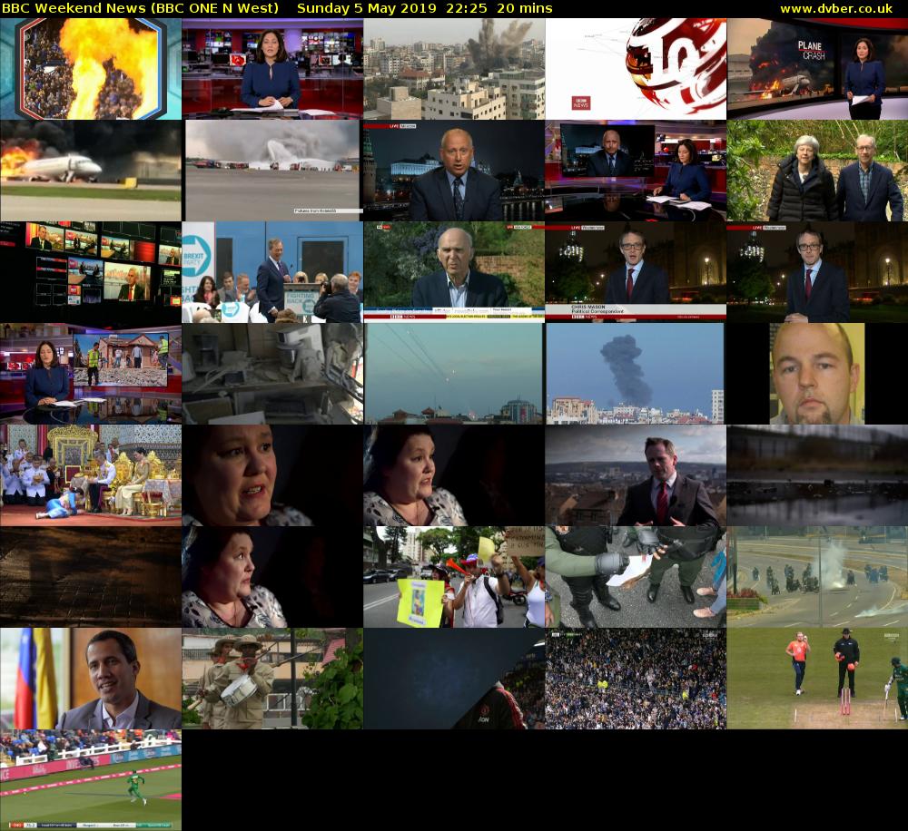 BBC Weekend News (BBC ONE N West) Sunday 5 May 2019 22:25 - 22:45