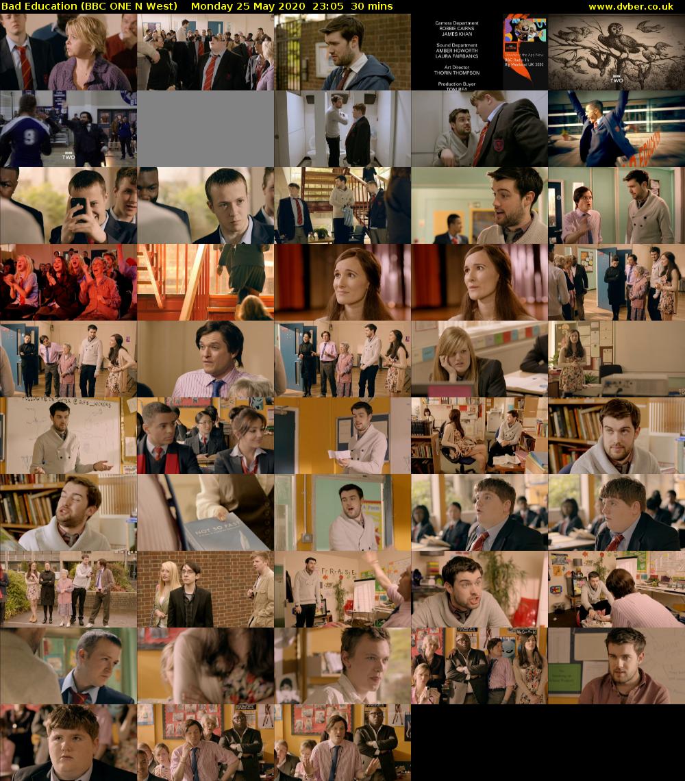 Bad Education (BBC ONE N West) Monday 25 May 2020 23:05 - 23:35