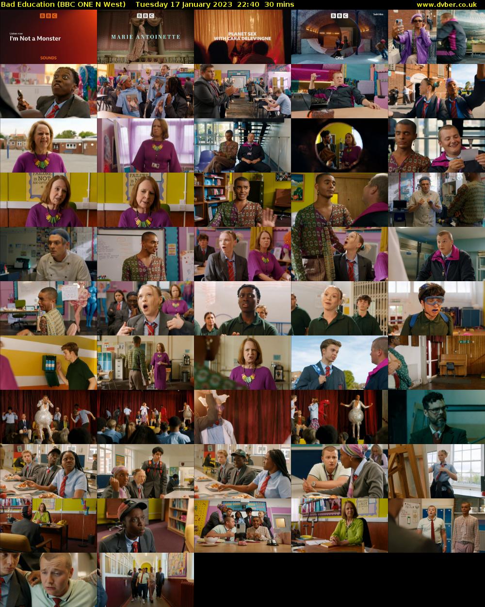 Bad Education (BBC ONE N West) Tuesday 17 January 2023 22:40 - 23:10