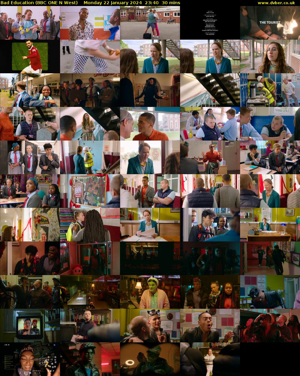Bad Education (BBC ONE N West) Monday 22 January 2024 23:40 - 00:10