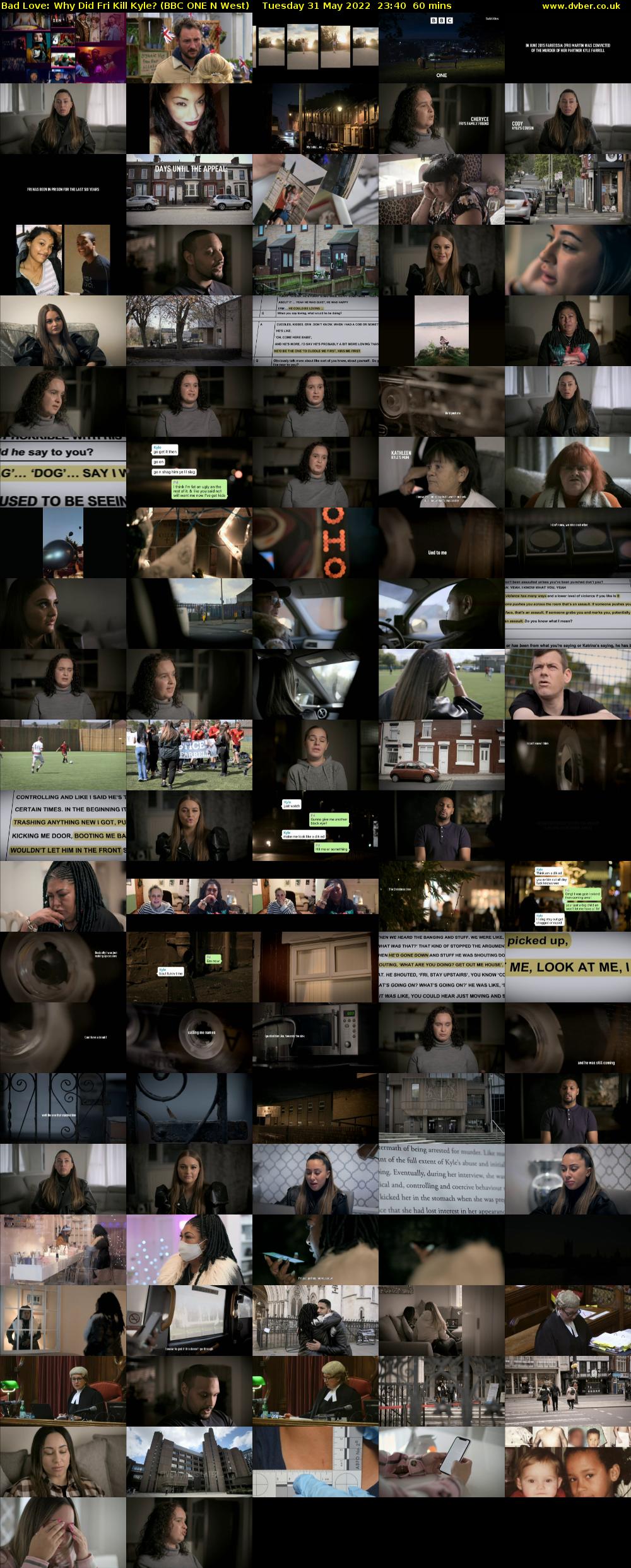 Bad Love: Why Did Fri Kill Kyle? (BBC ONE N West) Tuesday 31 May 2022 23:40 - 00:40