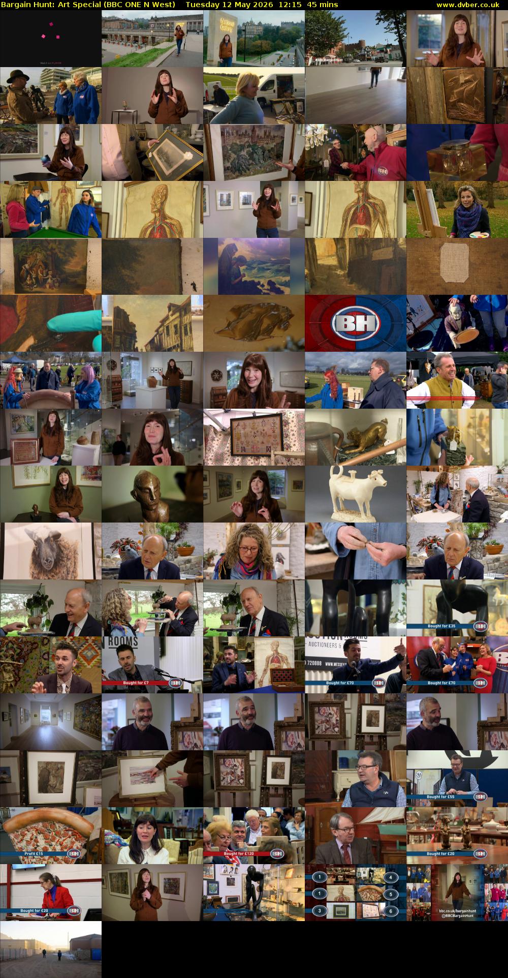 Bargain Hunt: Art Special (BBC ONE N West) Tuesday 12 May 2026 12:15 - 13:00