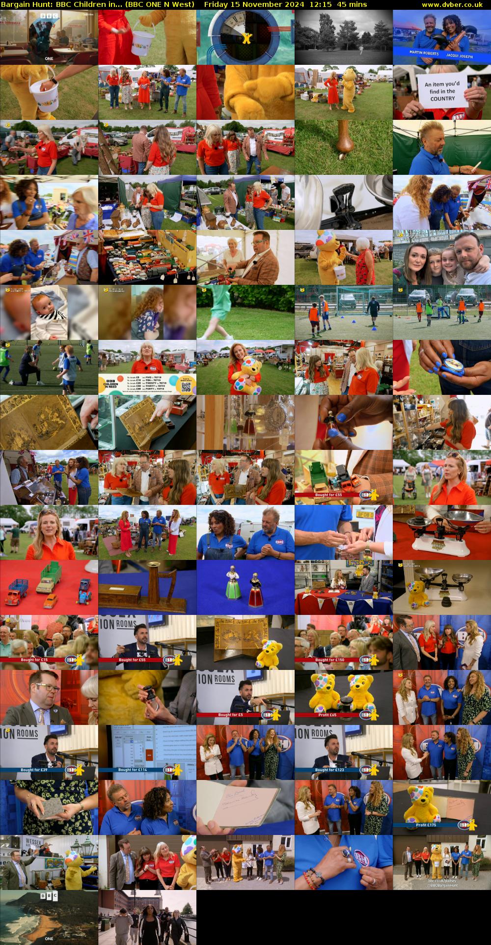 Bargain Hunt: BBC Children in... (BBC ONE N West) Friday 15 November 2024 12:15 - 13:00