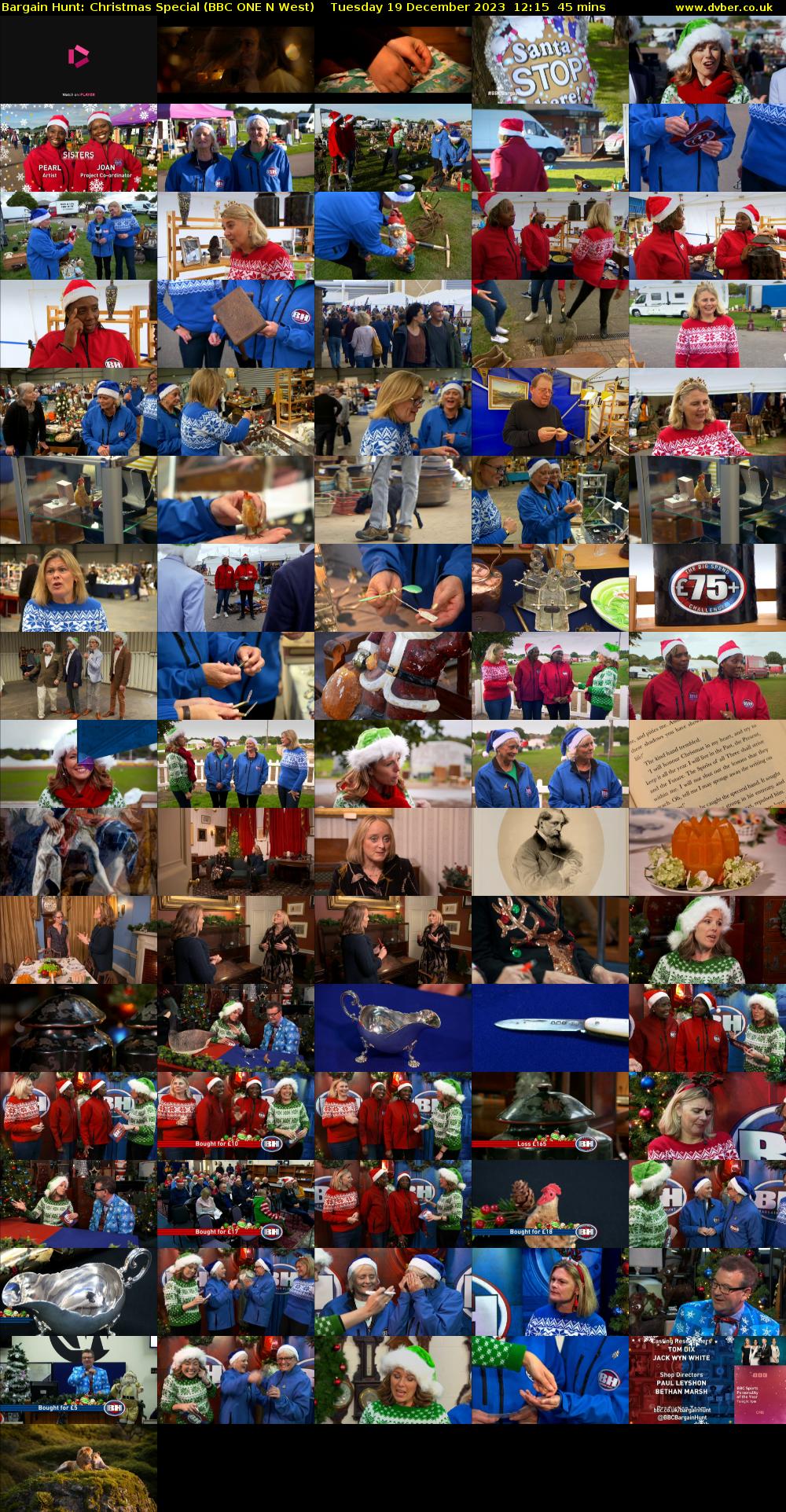 Bargain Hunt: Christmas Special (BBC ONE N West) Tuesday 19 December 2023 12:15 - 13:00
