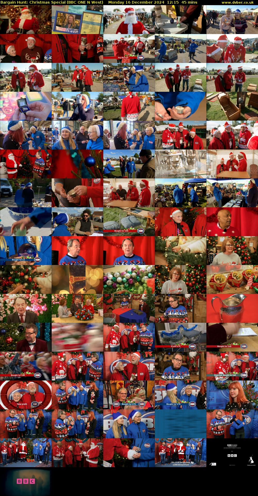 Bargain Hunt: Christmas Special (BBC ONE N West) Monday 16 December 2024 12:15 - 13:00