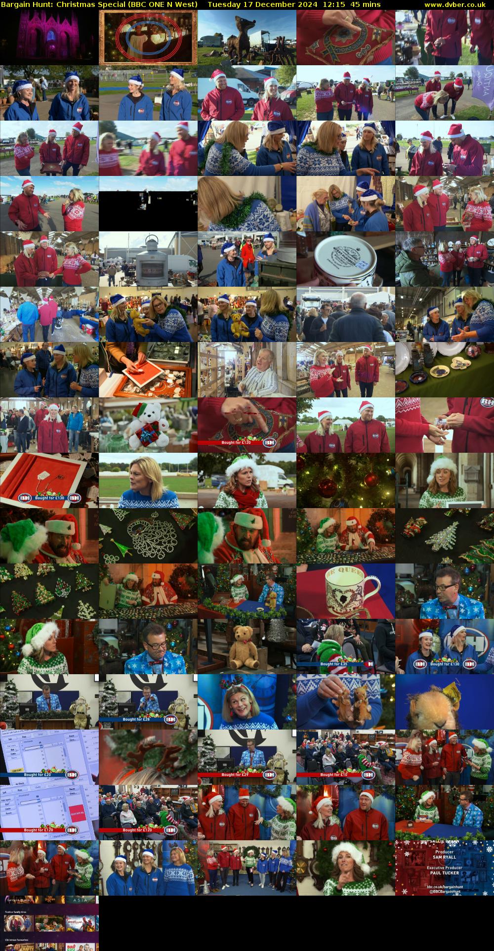 Bargain Hunt: Christmas Special (BBC ONE N West) Tuesday 17 December 2024 12:15 - 13:00
