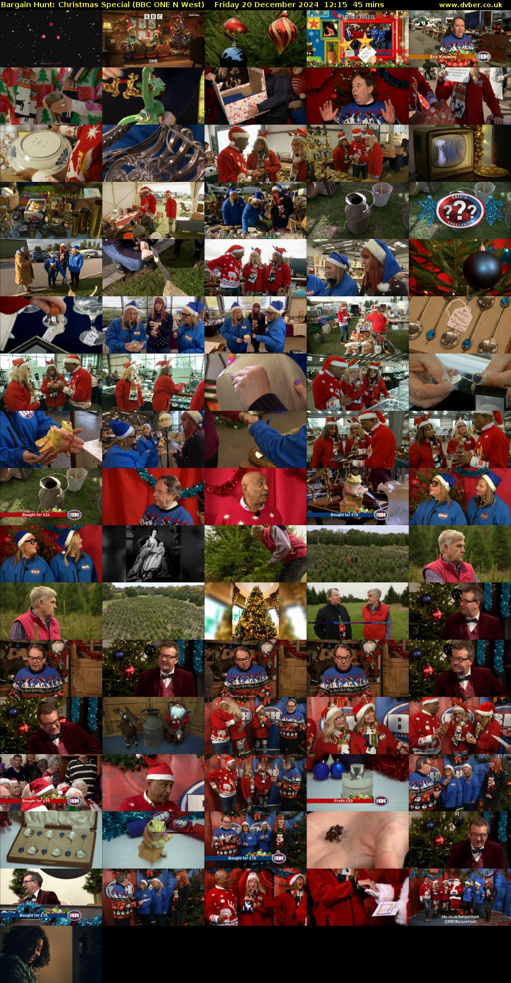 Bargain Hunt: Christmas Special (BBC ONE N West) Friday 20 December 2024 12:15 - 13:00