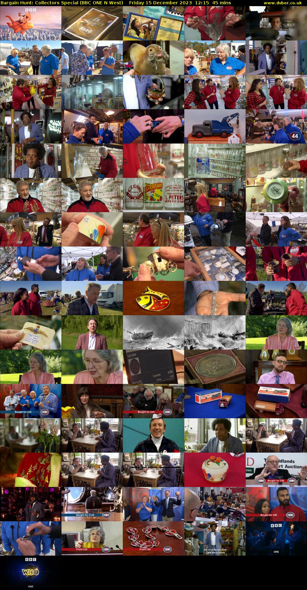 Bargain Hunt: Collectors Special (BBC ONE N West) Friday 15 December 2023 12:15 - 13:00