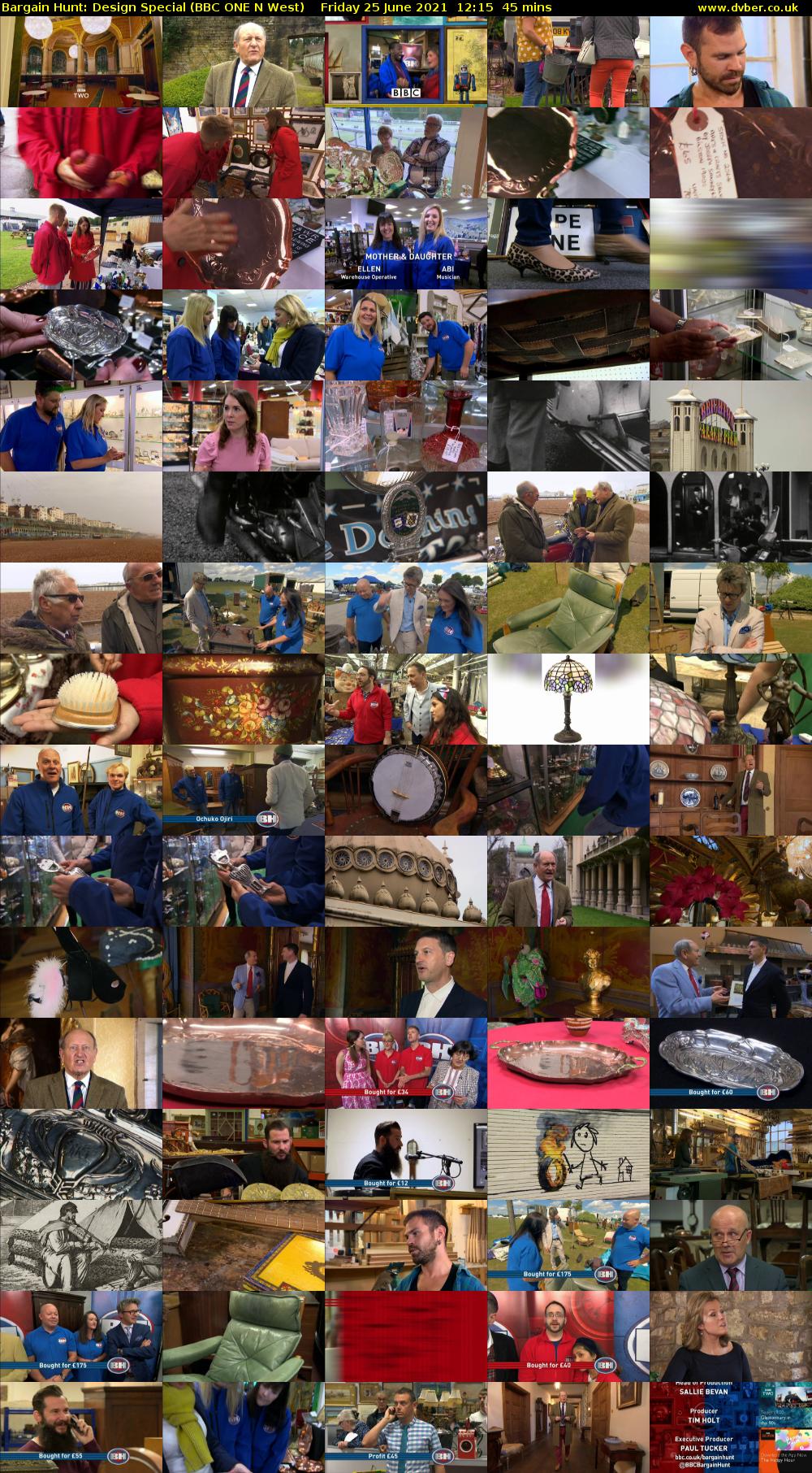 Bargain Hunt: Design Special (BBC ONE N West) Friday 25 June 2021 12:15 - 13:00