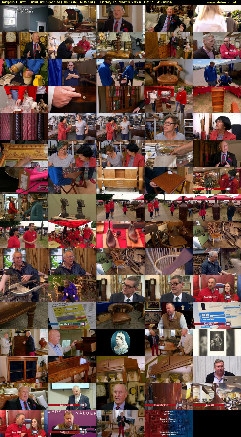 Bargain Hunt: Furniture Special (BBC ONE N West) Friday 15 March 2024 12:15 - 13:00