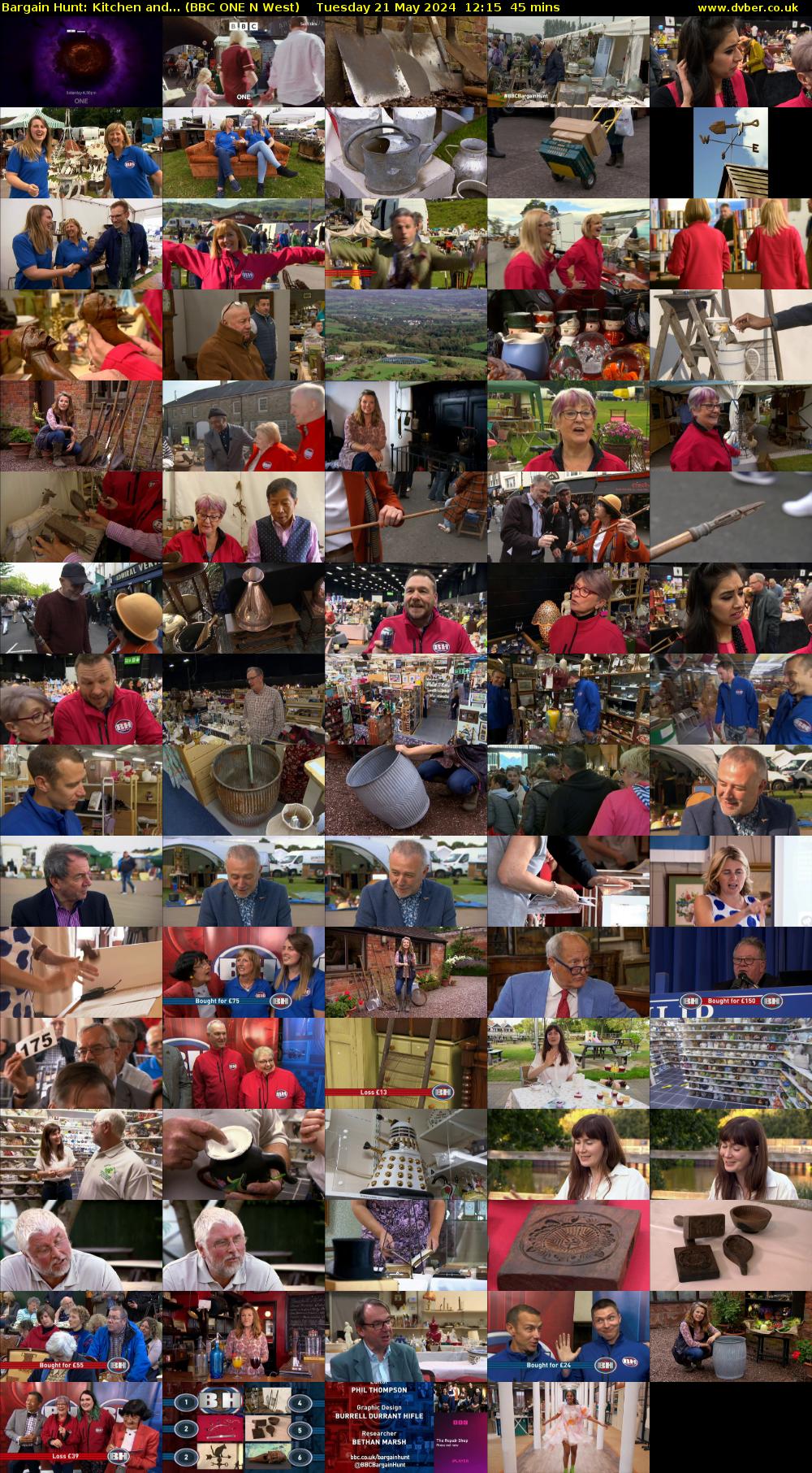 Bargain Hunt: Kitchen and... (BBC ONE N West) Tuesday 21 May 2024 12:15 - 13:00