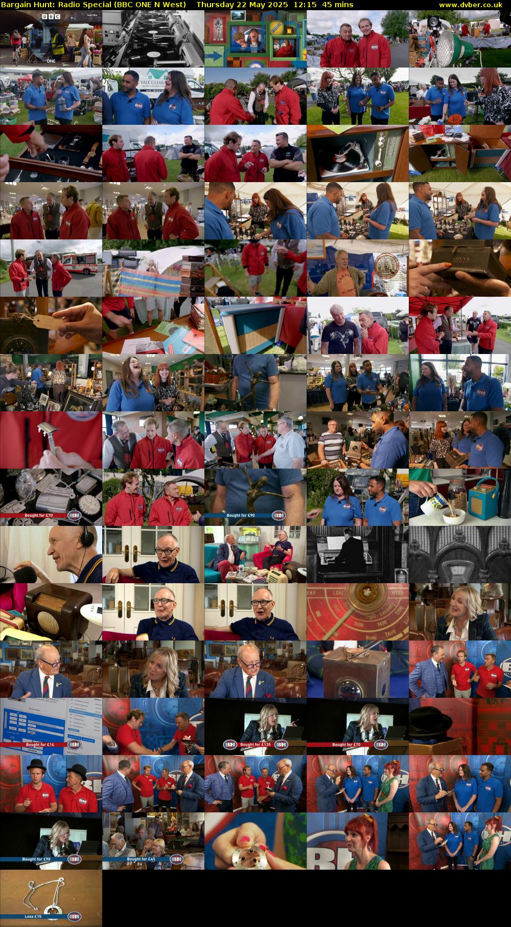 Bargain Hunt: Radio Special (BBC ONE N West) Thursday 22 May 2025 12:15 - 13:00