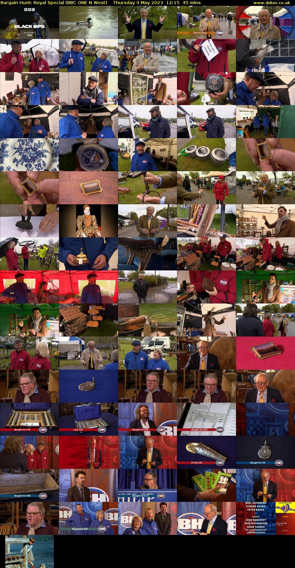 Bargain Hunt: Royal Special (BBC ONE N West) Thursday 4 May 2023 12:15 - 13:00