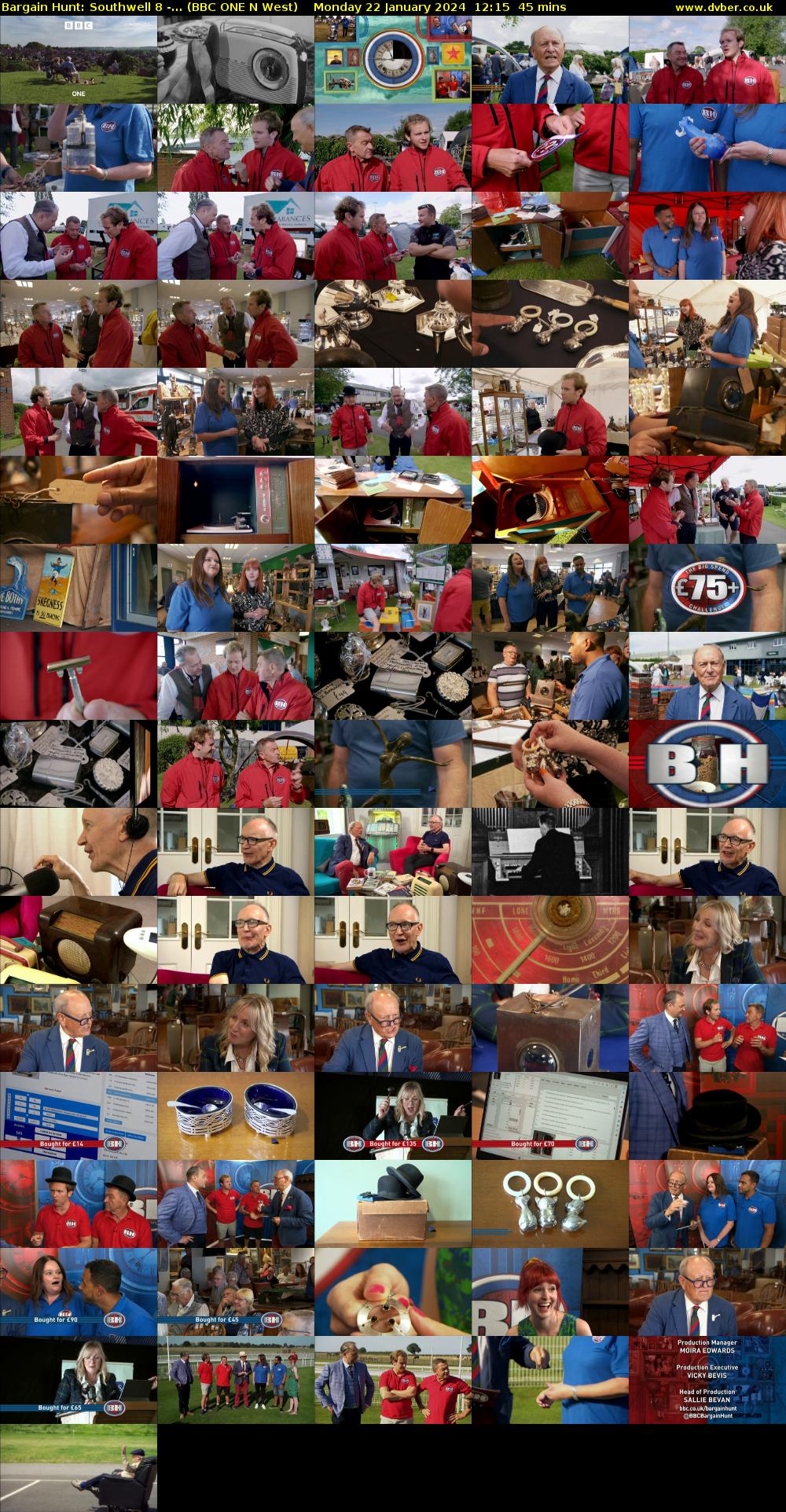 Bargain Hunt: Southwell 8 -... (BBC ONE N West) Monday 22 January 2024 12:15 - 13:00