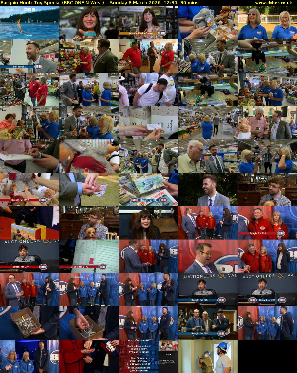 Bargain Hunt: Toy Special (BBC ONE N West) Sunday 8 March 2026 12:30 - 13:00
