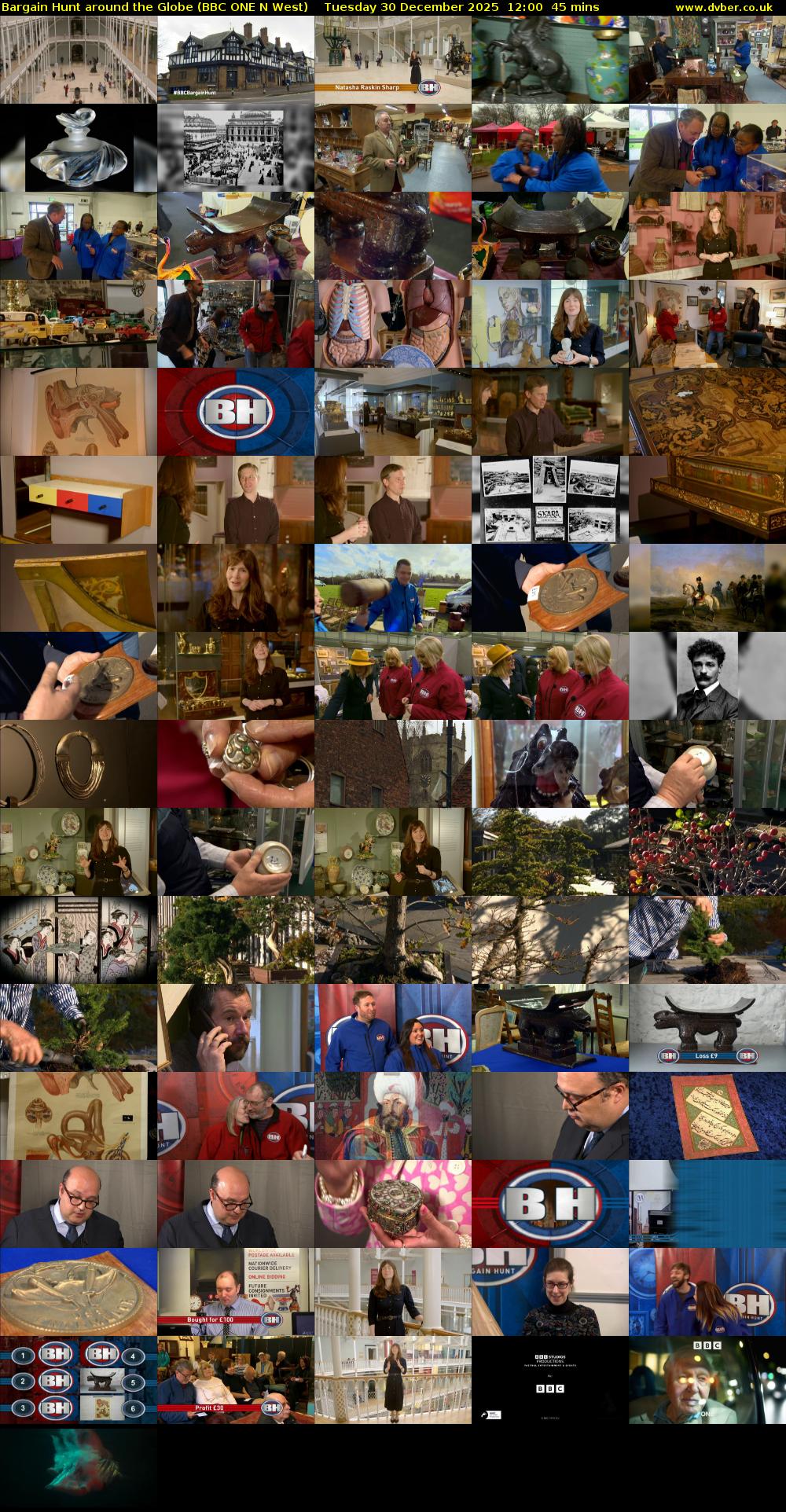 Bargain Hunt Around the Globe (BBC ONE N West) Tuesday 30 December 2025 12:00 - 12:45