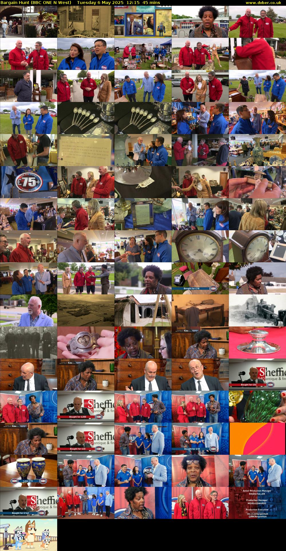 Bargain Hunt (BBC ONE N West) Tuesday 6 May 2025 12:15 - 13:00