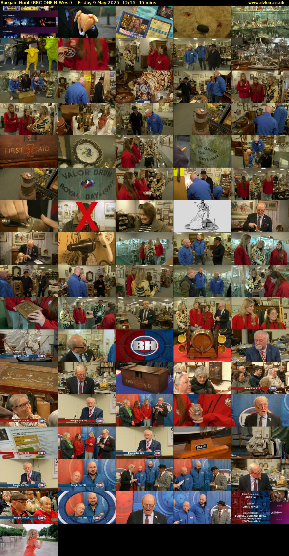 Bargain Hunt (BBC ONE N West) Friday 9 May 2025 12:15 - 13:00