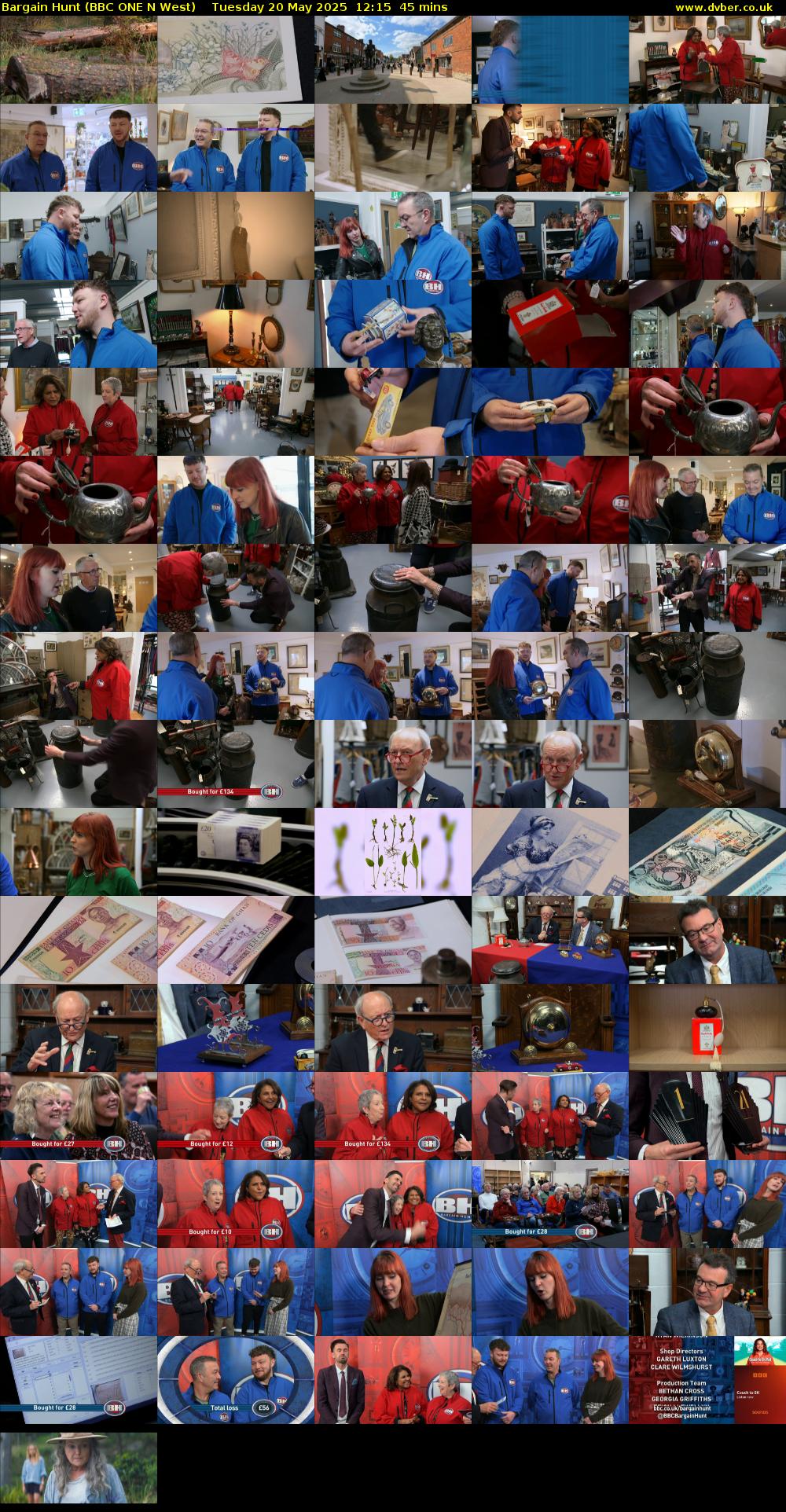Bargain Hunt (BBC ONE N West) Tuesday 20 May 2025 12:15 - 13:00