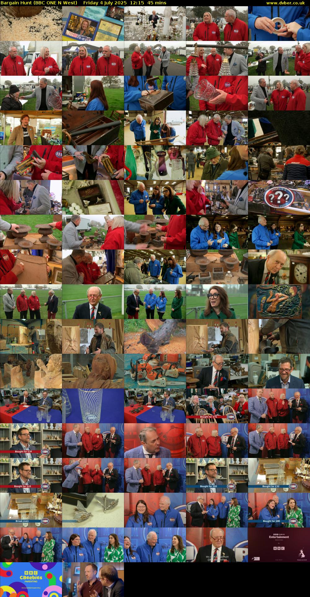 Bargain Hunt (BBC ONE N West) Friday 4 July 2025 12:15 - 13:00
