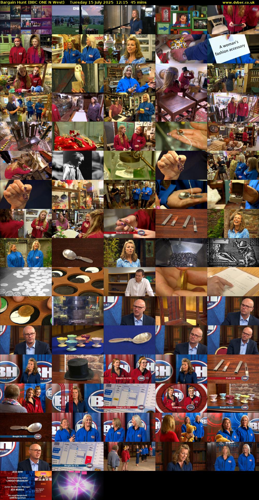 Bargain Hunt (BBC ONE N West) Tuesday 15 July 2025 12:15 - 13:00