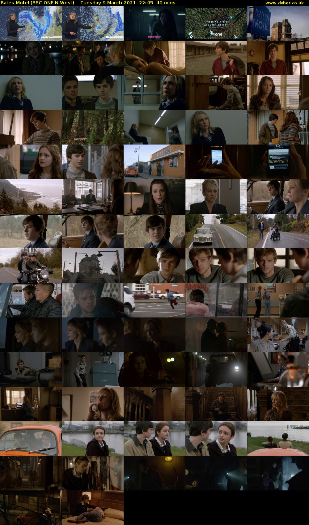 Bates Motel (BBC ONE N West) Tuesday 9 March 2021 22:45 - 23:25