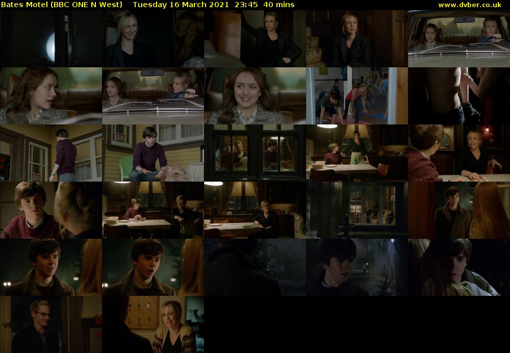 Bates Motel (BBC ONE N West) Tuesday 16 March 2021 23:45 - 00:25
