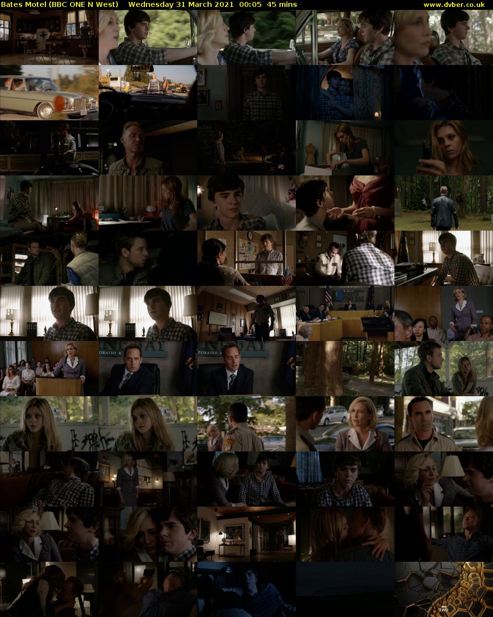 Bates Motel (BBC ONE N West) Wednesday 31 March 2021 00:05 - 00:50