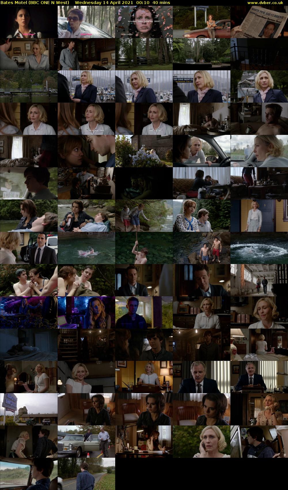 Bates Motel (BBC ONE N West) Wednesday 14 April 2021 00:10 - 00:50