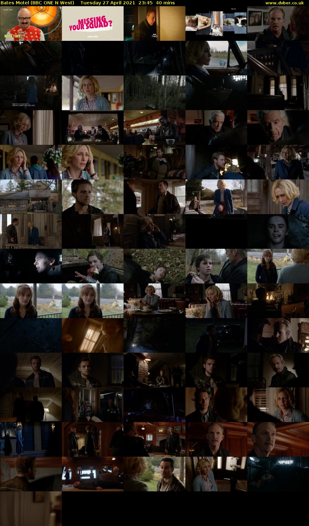 Bates Motel (BBC ONE N West) Tuesday 27 April 2021 23:45 - 00:25