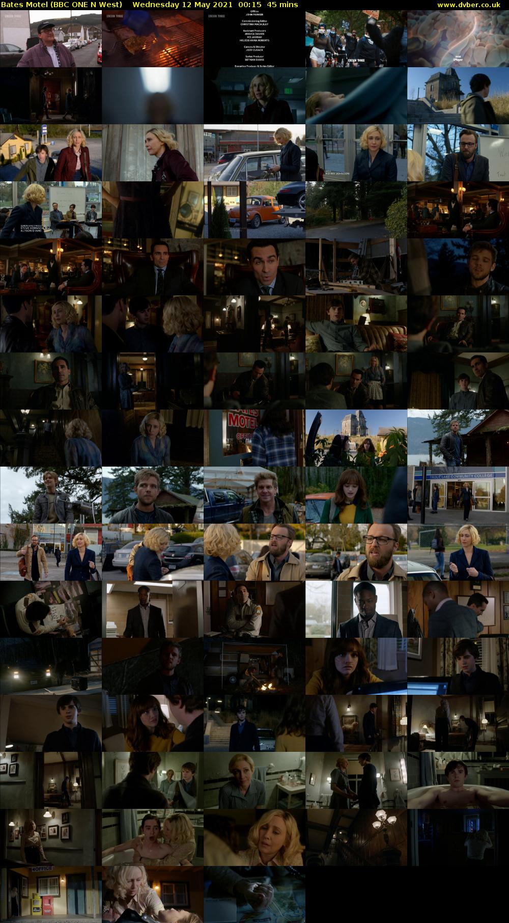 Bates Motel (BBC ONE N West) Wednesday 12 May 2021 00:15 - 01:00
