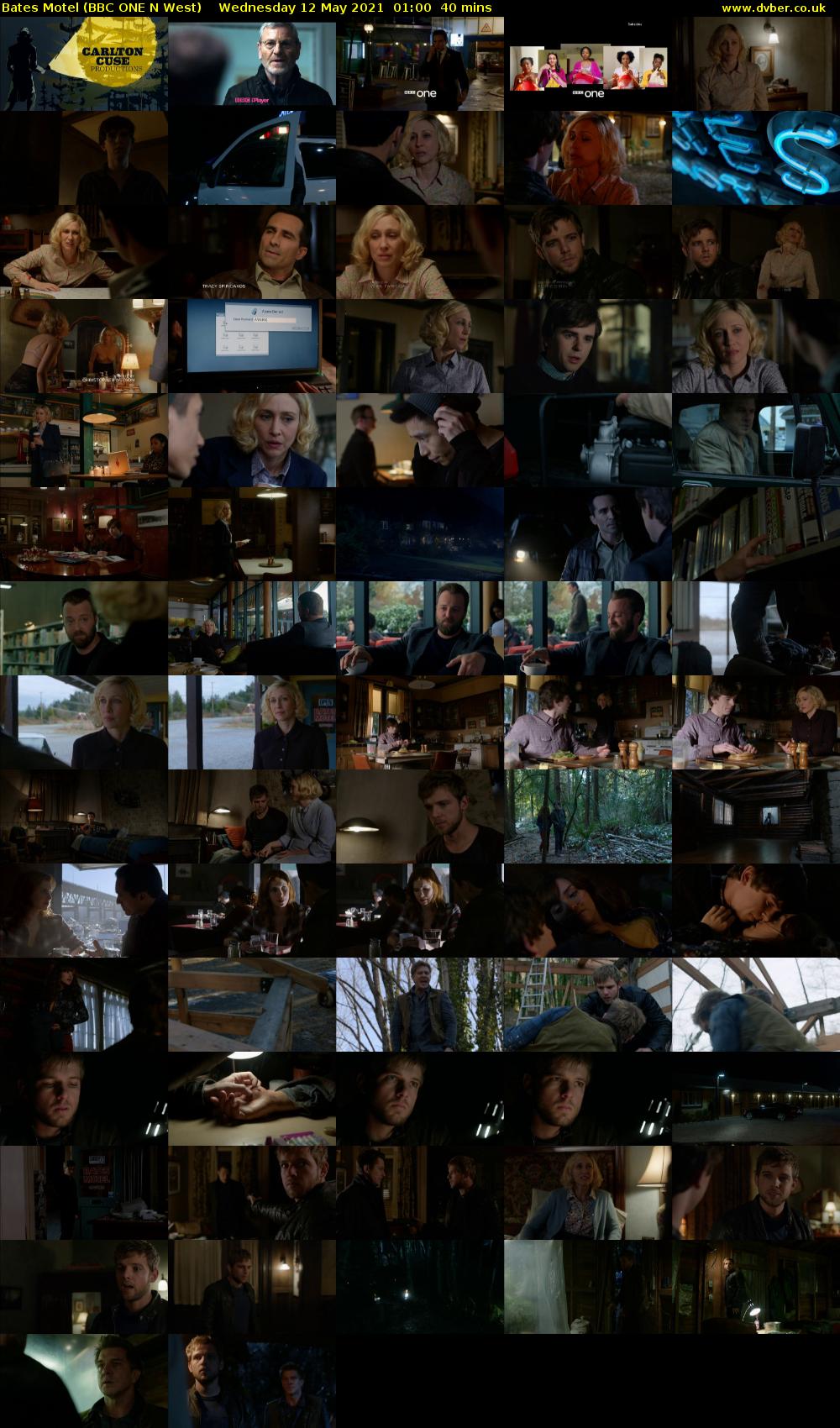 Bates Motel (BBC ONE N West) Wednesday 12 May 2021 01:00 - 01:40