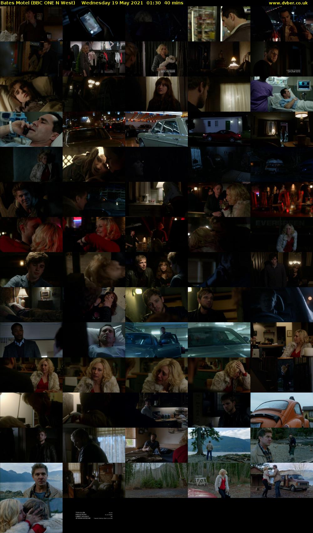 Bates Motel (BBC ONE N West) Wednesday 19 May 2021 01:30 - 02:10