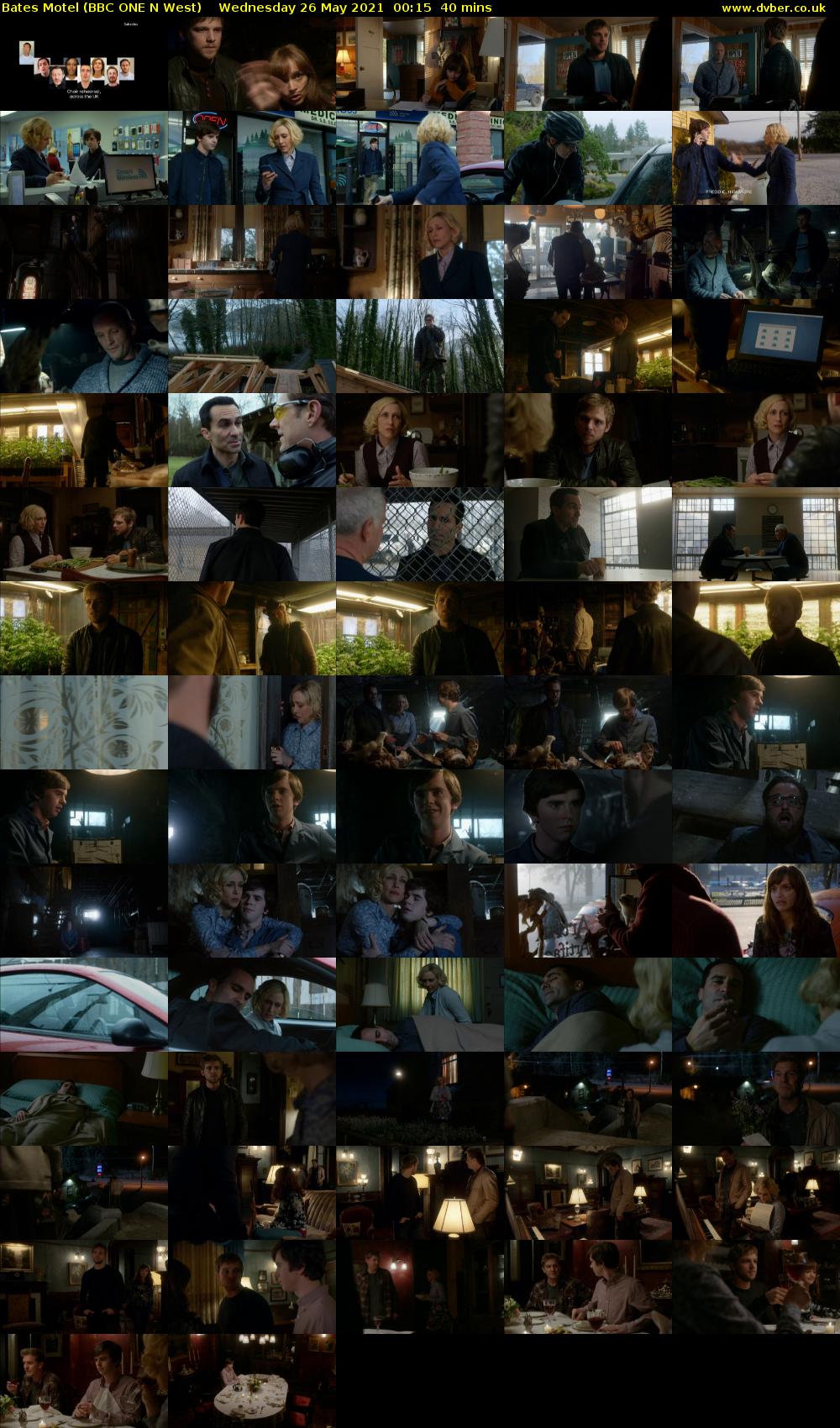 Bates Motel (BBC ONE N West) Wednesday 26 May 2021 00:15 - 00:55