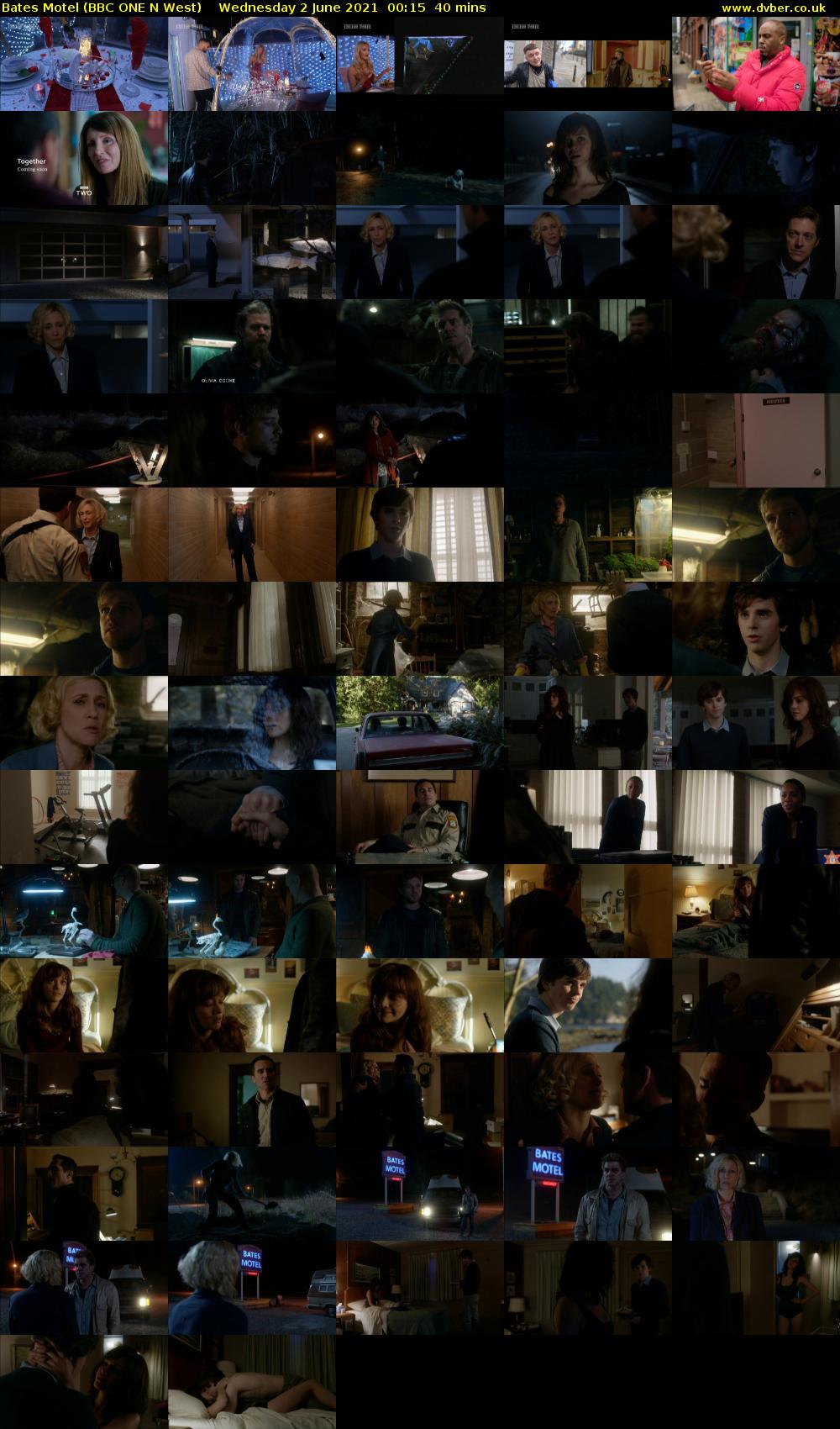 Bates Motel (BBC ONE N West) Wednesday 2 June 2021 00:15 - 00:55