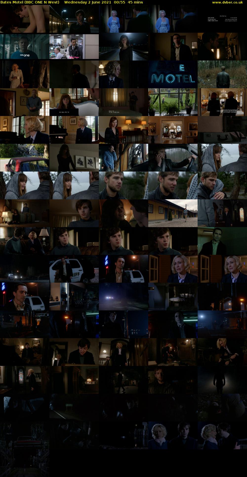 Bates Motel (BBC ONE N West) Wednesday 2 June 2021 00:55 - 01:40