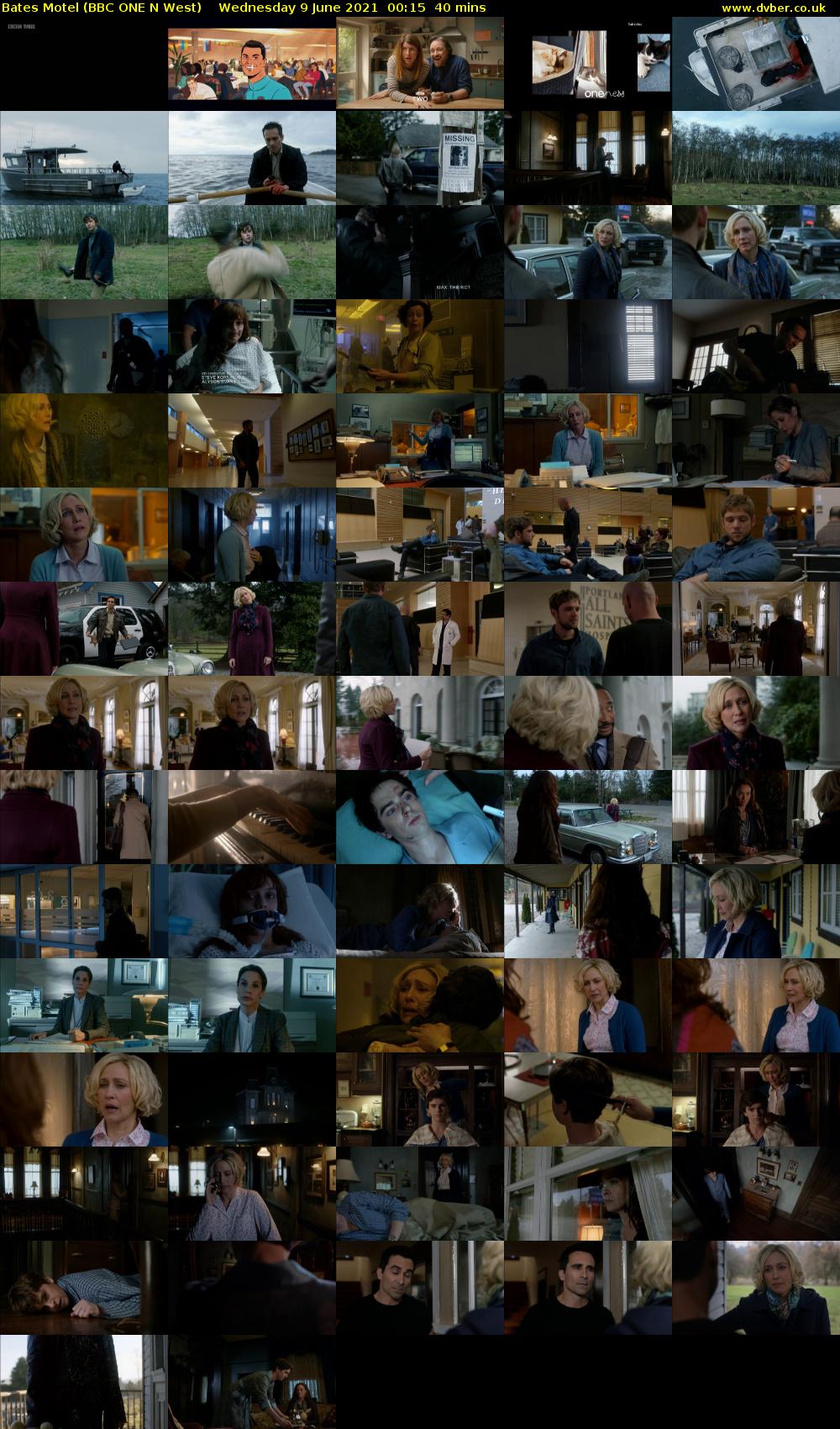 Bates Motel (BBC ONE N West) Wednesday 9 June 2021 00:15 - 00:55