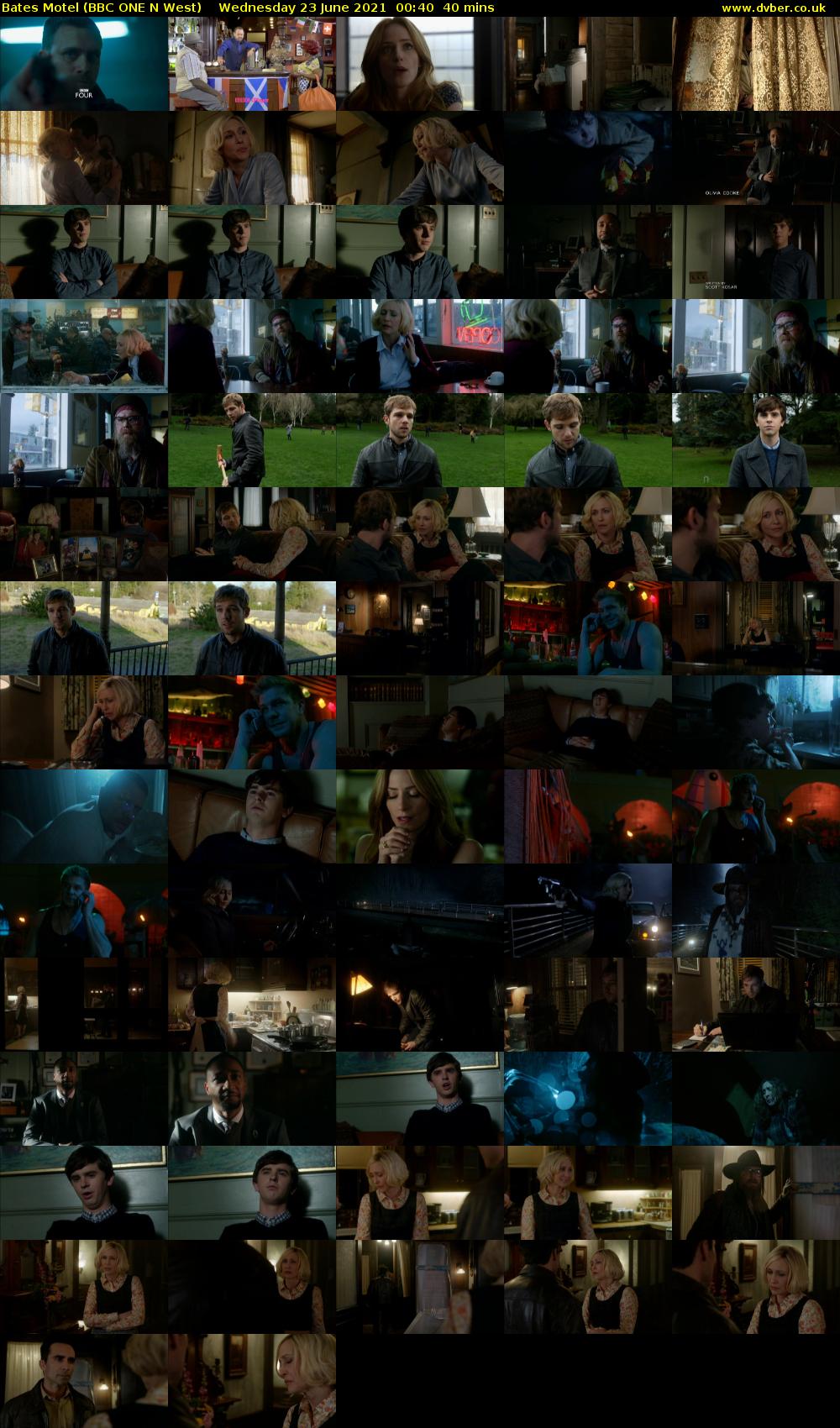 Bates Motel (BBC ONE N West) Wednesday 23 June 2021 00:40 - 01:20