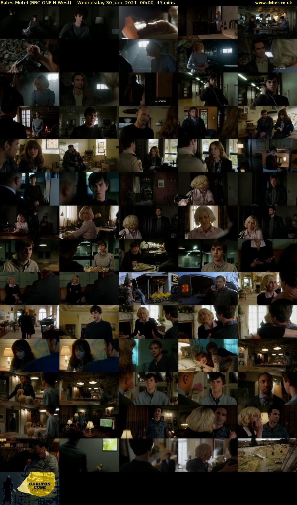 Bates Motel (BBC ONE N West) Wednesday 30 June 2021 00:00 - 00:45