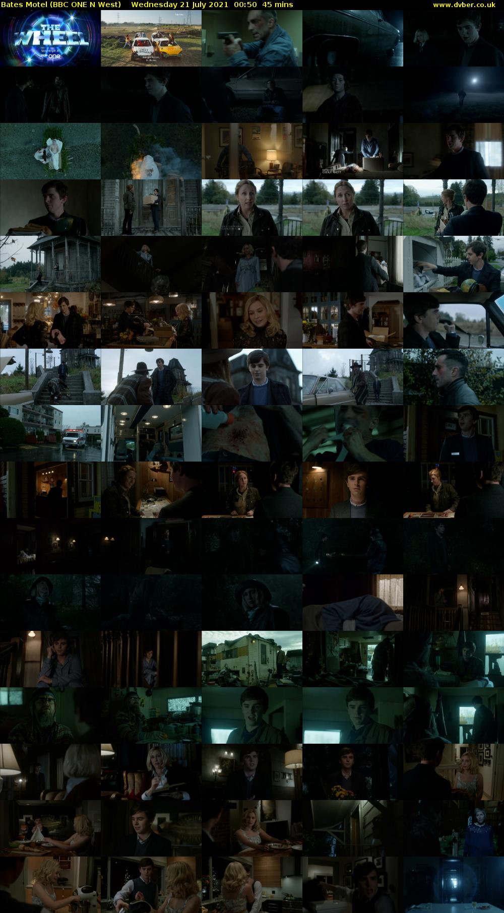 Bates Motel (BBC ONE N West) Wednesday 21 July 2021 00:50 - 01:35