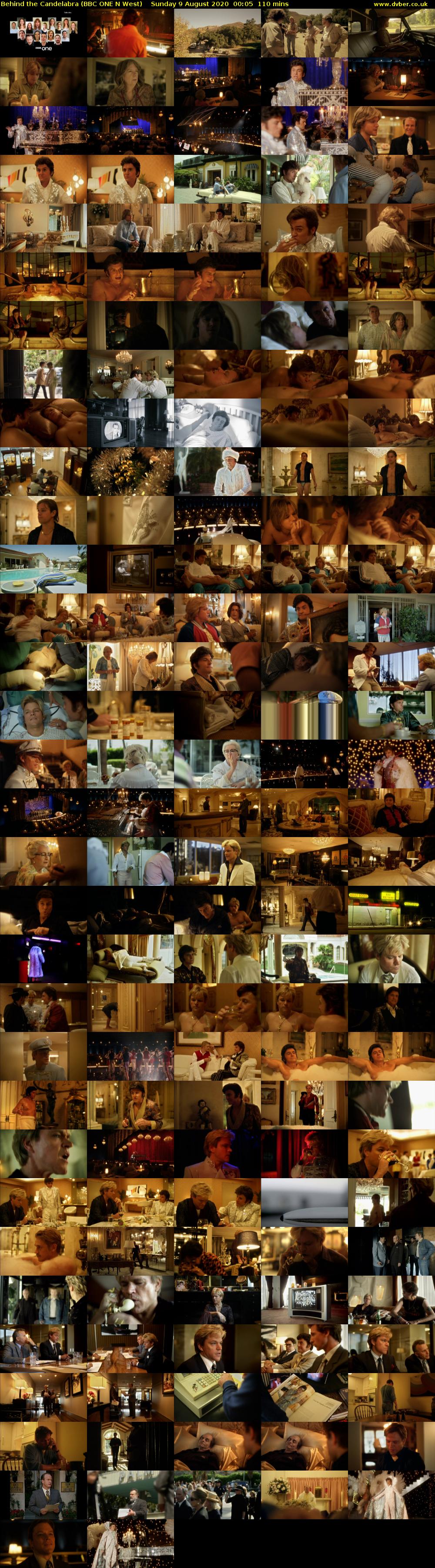 Behind the Candelabra (BBC ONE N West) Sunday 9 August 2020 00:05 - 01:55