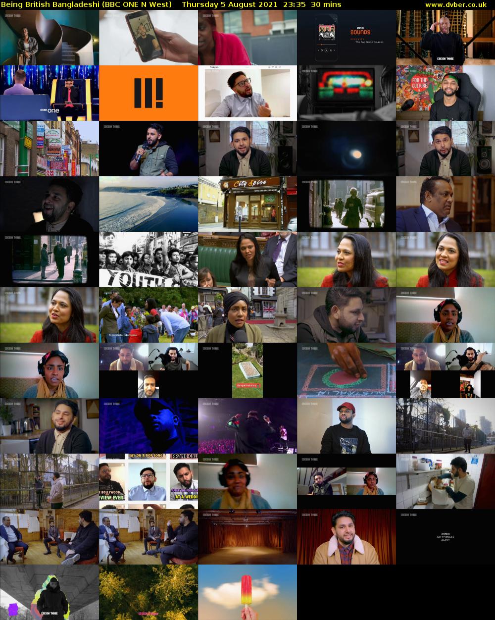 Being British Bangladeshi (BBC ONE N West) Thursday 5 August 2021 23:35 - 00:05