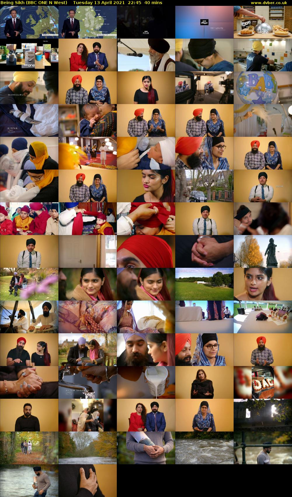 Being Sikh (BBC ONE N West) Tuesday 13 April 2021 22:45 - 23:25