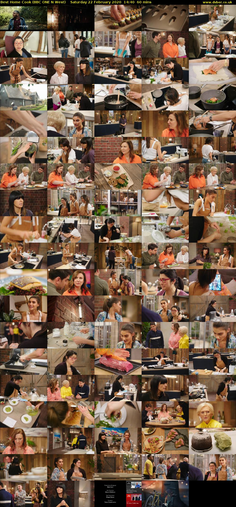 Best Home Cook (BBC ONE N West) Saturday 22 February 2020 14:40 - 15:40
